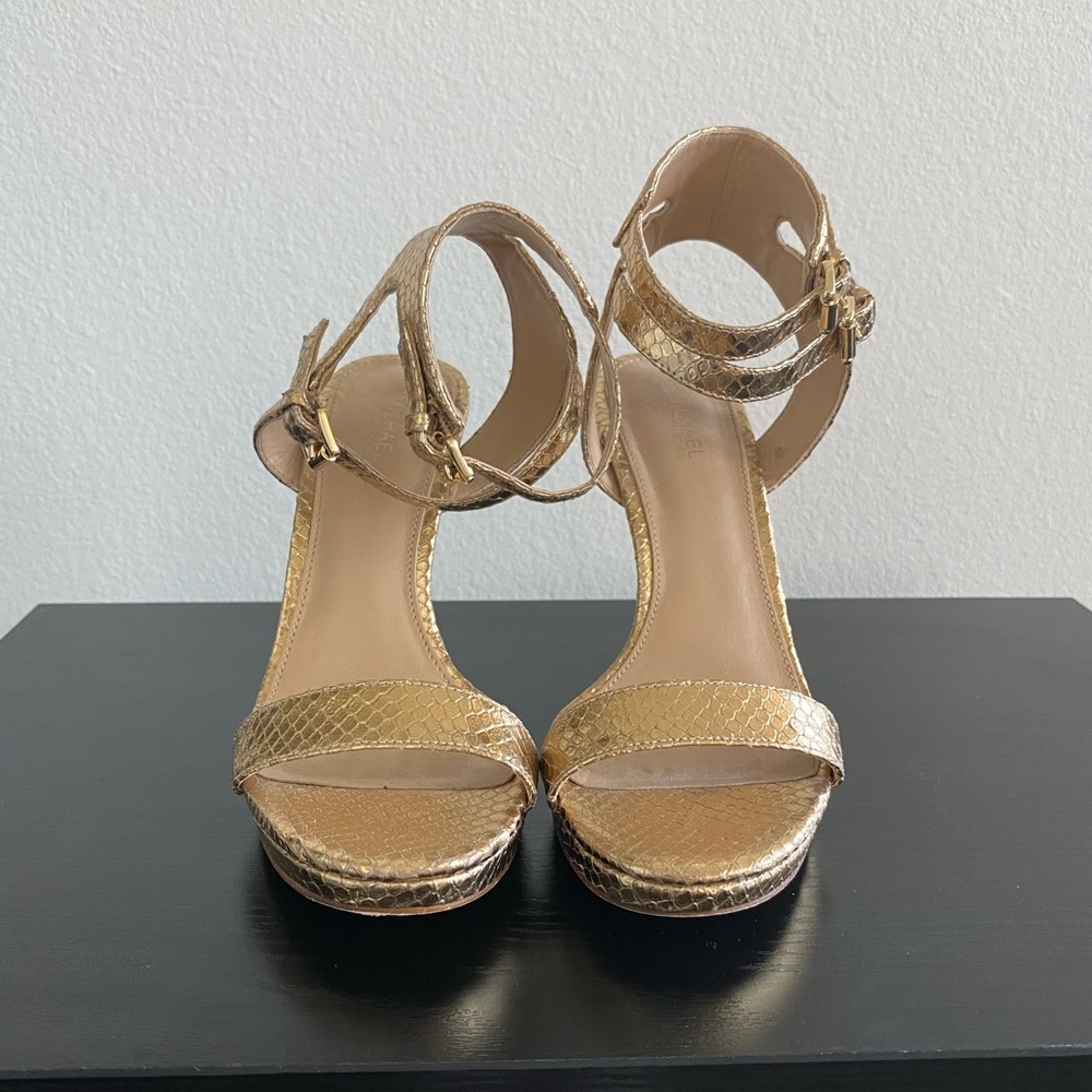 Michael Kors Gold Heels